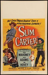 8y254 SLIM CARTER WC '57 Jock Mahoney, Julie Adams, such a heartwarming cowboy comedy!