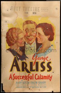 8y262 SUCCESSFUL CALAMITY WC '32 art of George Arliss, beautiful young Mary Astor & Evalyn Knapp!