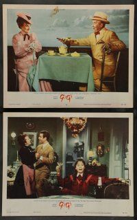 8z932 GIGI 2 LCs '58 pretty Leslie Caron, Maurice Chevalier, Gingold & Louis Jourdan!