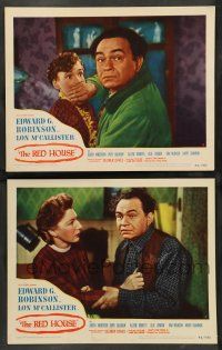 8z973 RED HOUSE 2 LCs '46 Edward G. Robinson, pretty Allene Roberts, Judith Anderson!