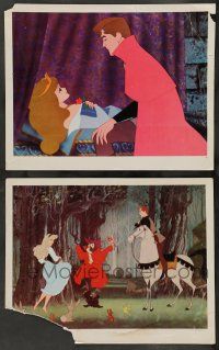 8z985 SLEEPING BEAUTY 2 LCs '59 Walt Disney cartoon fairy tale fantasy classic, cool images!