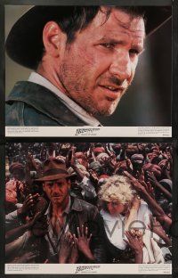 8z248 INDIANA JONES & THE TEMPLE OF DOOM 8 color 11x14 stills '84 Harrison Ford, Kate Capshaw!