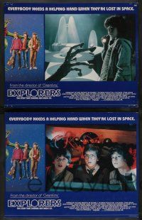 8z177 EXPLORERS 8 English LCs '85 directed by Joe Dante, River Phoenix, first Ethan Hawke!