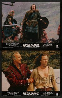8z003 HIGHLANDER 17 English LCs '86 Christopher Lambert, Roxanne Hart, Sean Connery, immortals!