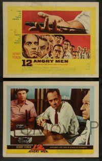 8z039 12 ANGRY MEN 8 LCs '57 Henry Fonda, Lee J. Cobb, Warden, great images of the jurors!