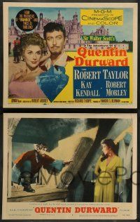 8z053 ADVENTURES OF QUENTIN DURWARD 8 LCs '55 English hero Robert Taylor romances Kay Kendall!