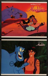 8z055 ALADDIN 8 LCs '92 classic Disney Arabian cartoon, great images of Prince Ali & Jasmine!