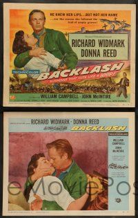 8z075 BACKLASH 8 LCs '56 Richard Widmark knew Donna Reed's lips but not her name!