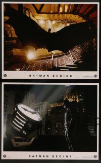 8z016 BATMAN BEGINS 10 LCs '05 Christian Bale as the Caped Crusader, Katie Holmes, Michael Caine!