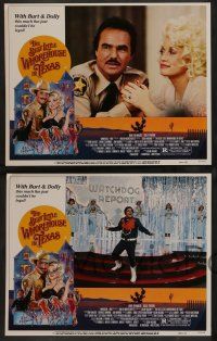 8z083 BEST LITTLE WHOREHOUSE IN TEXAS 8 LCs '82 Burt Reynolds, Dolly Parton, Dom DeLuise!