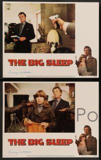 8z086 BIG SLEEP 8 LCs '78 border art of Robert Mitchum & sexy Candy Clark by Richard Amsel!