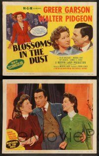 8z094 BLOSSOMS IN THE DUST 8 LCs R50 fighting lady Greer Garson, Walter Pidgeon!