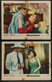 8z095 BLOWING WILD 8 LCs '53 sexy Ruth Roman takes cash from Gary Cooper's pocket!