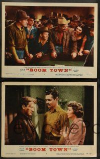 8z588 BOOM TOWN 7 LCs R56 Clark Gable, Spencer Tracy, Claudette Colbert, Hedy Lamarr