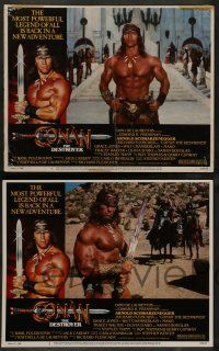 8z131 CONAN THE DESTROYER 8 LCs '84 Arnold Schwarzenegger is the most powerful legend of all!