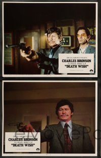 8z148 DEATH WISH 8 int'l LCs '74 vigilante Charles Bronson is the judge, jury, and executioner!