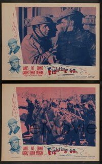 8z713 FIGHTING 69th 5 LCs R56 soldiers James Cagney & Pat O'Brien, WWI military melodrama!