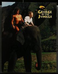 8z597 GEORGE OF THE JUNGLE 7 LCs '97 Brendan Fraser didn't watch out for that tree, Disney!