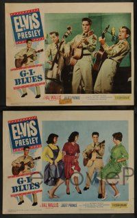 8z197 G.I. BLUES 8 LCs '60 swing out and sound off with Elvis Presley & sexy Juliet Prowse!