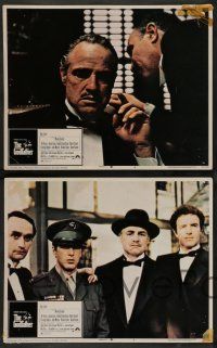 8z204 GODFATHER 8 LCs '72 Marlon Brando, Al Pacino, great images from Francis Ford Coppola classic!