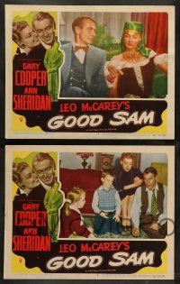 8z659 GOOD SAM 6 LCs '48 cool images of Gary Cooper in the title role & sexy Ann Sheridan!