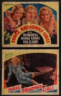 8z209 GREEKS HAD A WORD FOR THEM 8 LCs R38 great images of Ina Claire, Joan Blondell & Madge Evans!