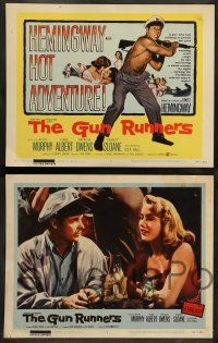 8z214 GUN RUNNERS 8 LCs '58 Audie Murphy & Eddie Albert, written by Ernest Hemingway!