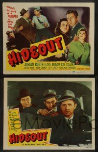 8z229 HIDEOUT 8 LCs '49 Lloyd Bridges & Adrian Booth can't get away with murder!