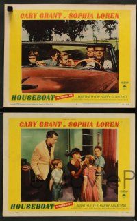 8z801 HOUSEBOAT 4 LCs '58 romantic images of Cary Grant & beautiful Sophia Loren!