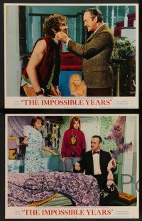 8z663 IMPOSSIBLE YEARS 6 LCs '68 David Niven, sexy Cristina Ferrare, undergrads vs. over-thirties!