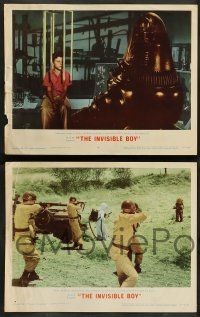 8z804 INVISIBLE BOY 4 LCs '57 Robby the Robot, Richard Eyer, cool sci-fi images!
