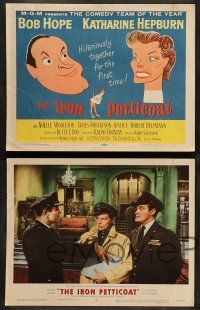 8z252 IRON PETTICOAT 8 LCs '56 great tc art of Bob Hope & Katharine Hepburn, hilarious together!
