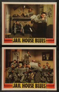 8z943 JAIL HOUSE BLUES 2 LCs '41 Nat Pendleton, Robert Paige, cool musical scene!