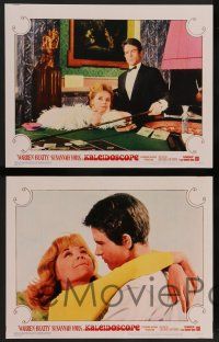 8z669 KALEIDOSCOPE 6 LCs '66 Warren Beatty, sexy Susannah York, international gambling!