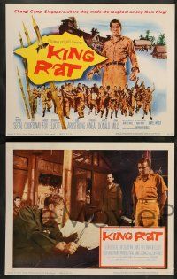 8z275 KING RAT 8 LCs '65 George Segal & Tom Courtenay, James Clavell, World War II POWs!
