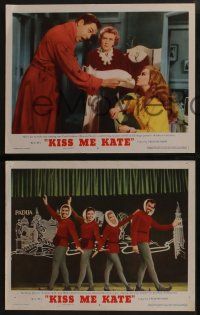 8z857 KISS ME KATE 3 LCs '53 Howard Keel, Tommy Rall, Kathryn Grayson, sexy Ann Miller!