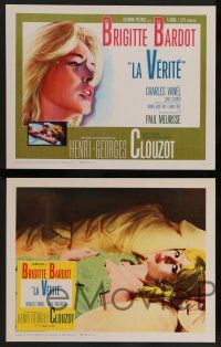 8z281 LA VERITE 8 LCs '61 images of super sexy Brigitte Bardot, Henri-Georges Clouzot