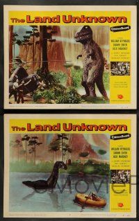 8z605 LAND UNKNOWN 7 LCs '57 Jock Mahoney & Shirley Patterson in a paradise of hidden terrors!