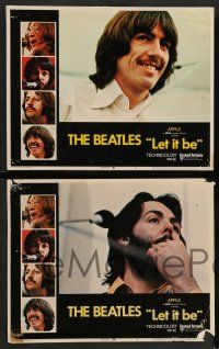 8z733 LET IT BE 5 LCs '70 great images of The Beatles, John, Paul, Ringo & George!