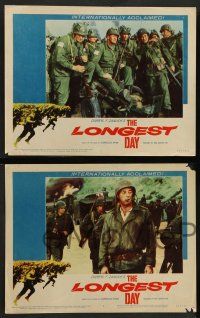 8z609 LONGEST DAY 7 LCs '62 Burton, cool images from in Zanuck's World War II D-Day movie!