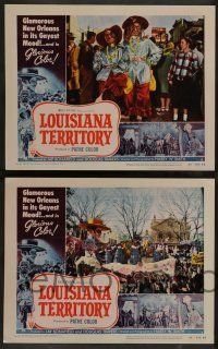 8z295 LOUISIANA TERRITORY 8 3D LCs '53 New Orleans in its Gayest Mood, see Mardi Gras as really is!