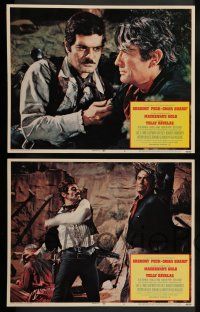8z302 MacKENNA'S GOLD 8 LCs '69 great images of cowboys Gregory Peck & Omar Sharif, western!