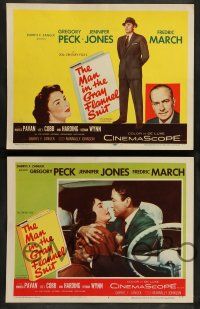 8z306 MAN IN THE GRAY FLANNEL SUIT 8 LCs '56 Gregory Peck with Jennifer Jones & Fredric March!
