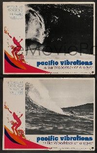 8z863 PACIFIC VIBRATIONS 3 LCs '71 AIP, really awesome surfing images & border artwork!