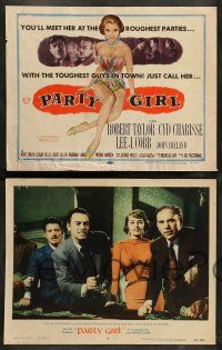 8z373 PARTY GIRL 8 LCs '58 Lee J. Cobb learns that their former lawyer is in trouble, Nicholas Ray