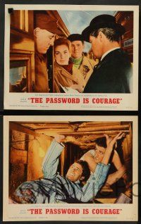 8z375 PASSWORD IS COURAGE 8 LCs '63 Dirk Bogarde in an English version of The Great Escape!