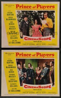 8z972 PRINCE OF PLAYERS 2 LCs '55 Richard Burton as Edwin Booth, McNamara, Derek, Bickford!