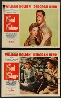 8z400 PROUD & PROFANE 8 LCs '56 William Holden, Deborah Kerr, Thelma Ritter, World War II!