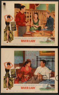 8z415 RIVER LADY 8 LCs R56 Yvonne De Carlo, Dan Duryea, brawling story of the lusty Mississippi!