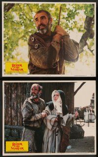 8z623 ROBIN & MARIAN 7 LCs '76 great images of Sean Connery, Audrey Hepburn, & Robert Shaw!